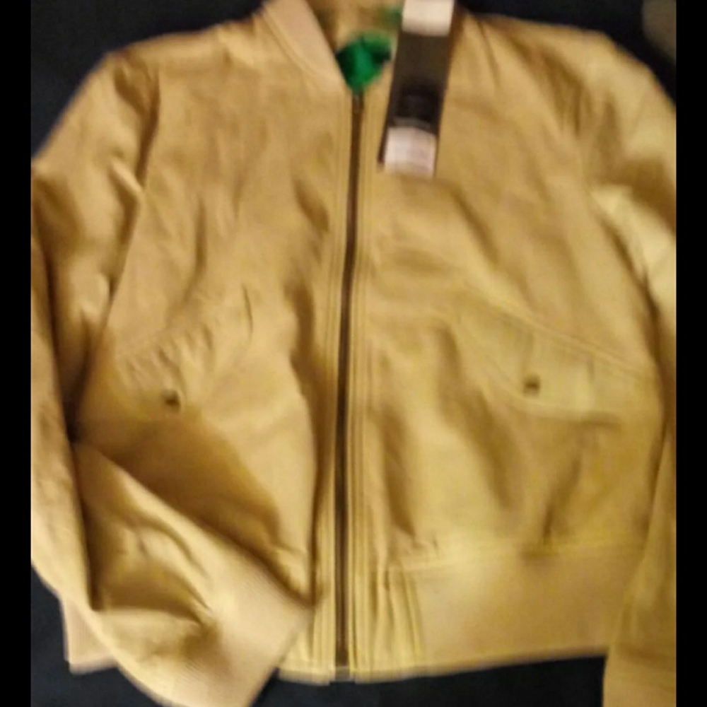 Burberry leather jacket